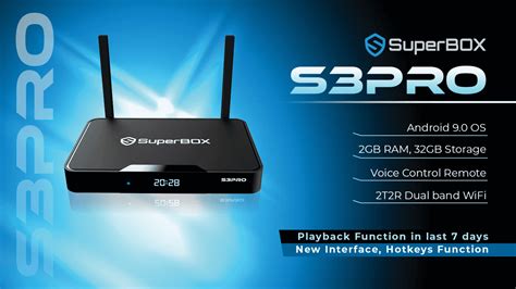 0 STB supports an ethernet connection and dual-band WiFi with two external antennas, making it as reliable as possible for streaming. . S3pro superbox